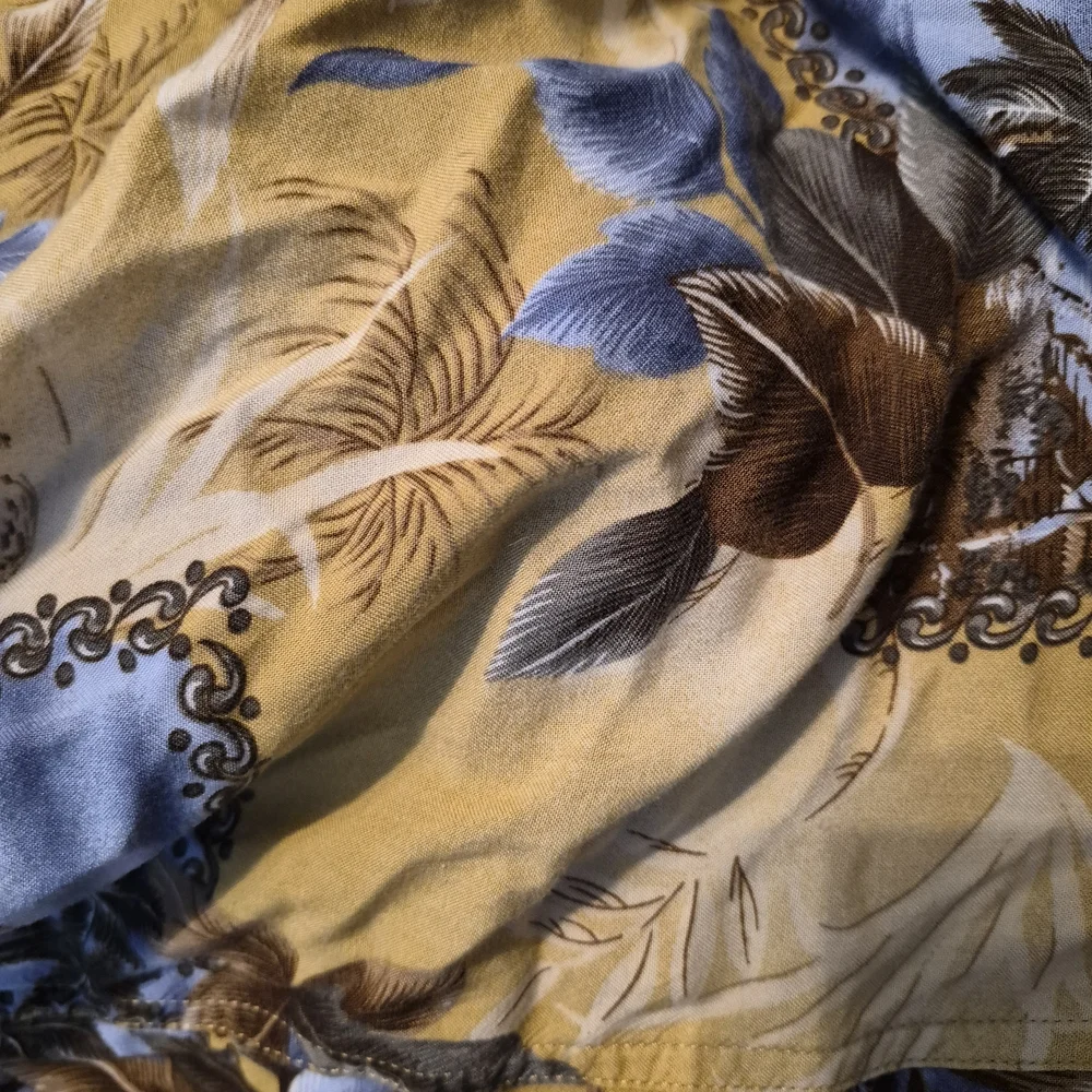David Taylor Yellow Floral Hawaiian Shirt Size 3xlt